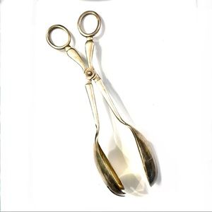 SHEFFIELD EPNS Silver Scissor Salad Serving Spoon